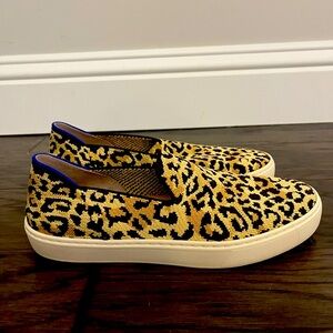 Rothy’s The Original Slip on Sneaker Cheetah Print Size 7.5